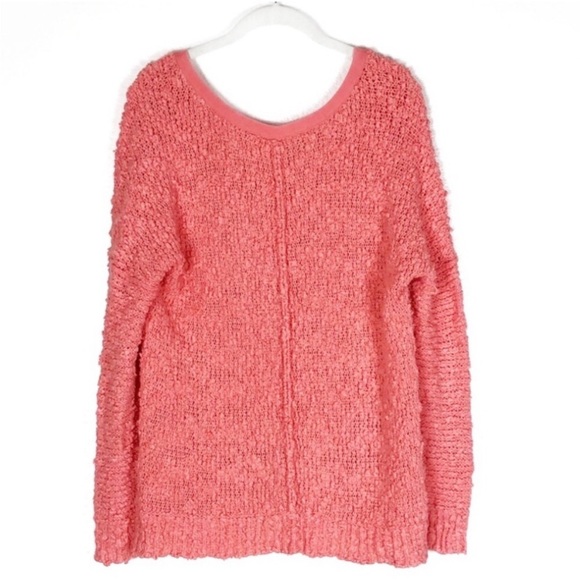 Free People Songbird chunky pullover popcorn  boucle’ sweater S - Picture 3 of 9